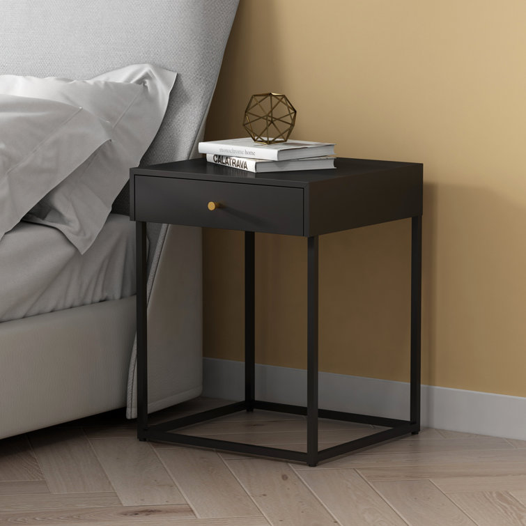 Mercury Row Verona Steel Bedside Table & Reviews Wayfair.co.uk